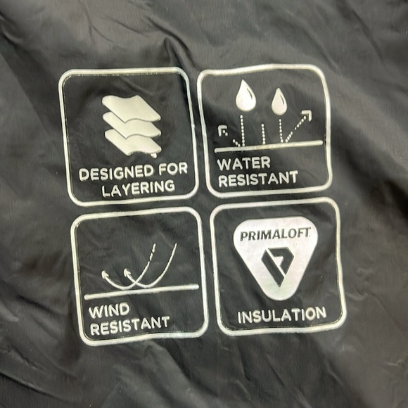 BODY GLOVE PUFFER NEOPRENE PRIMALOFT JACKET BLACK RED MENS SIZE LARGE - Picture 12 of 15